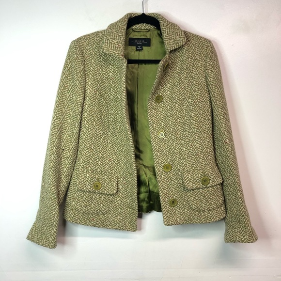 MaxMara Jackets & Blazers - Max Mara weekender green herringbone wool tweed